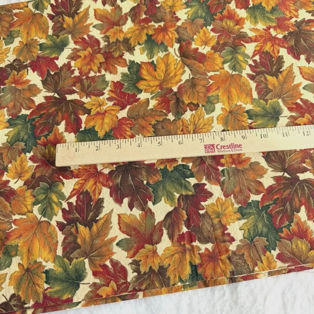 Cranston Fabrics fall leaves
